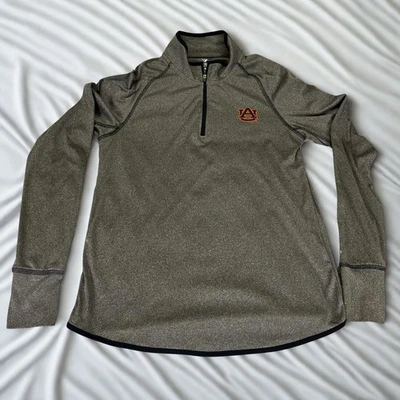 Colosseum Quarter Zip Mens L Gray Auburn Tigers Pullover Long Sleeve Athletic To - Image 1 of 4