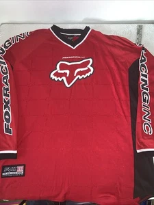 Fox Pro Issue Sports Apparel Jersey Shirt XXXL Red Black Y2K - Picture 1 of 8