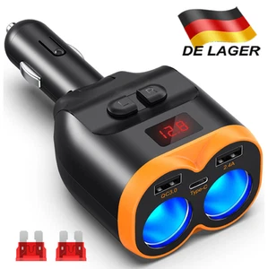 Zapalniczka Rozdzielacz Ładowarka Adapter ładowania Samochód Samochód Auto 2 Gniazdo USB 12V - Zdjęcie 1 z 18