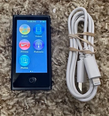 Apple iPod nano 7th Generation Blue (16 GB) A1446  Black - Image 1 of 4