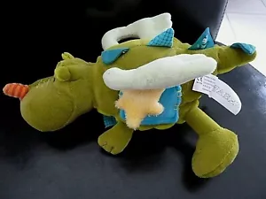 *. KUSCHELTIER PLÜSCH LILLIPUTIENS WALTER DER GRÜNE DRACHE RASSEL GRELOT SPIEGEL SEHR GUTER ZUSTAND - Bild 1 von 5