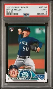 2023 Topps Update - Rookie Debut Black #US193 Bryce Miller /72 (RC) - PSA 9 - Picture 1 of 2