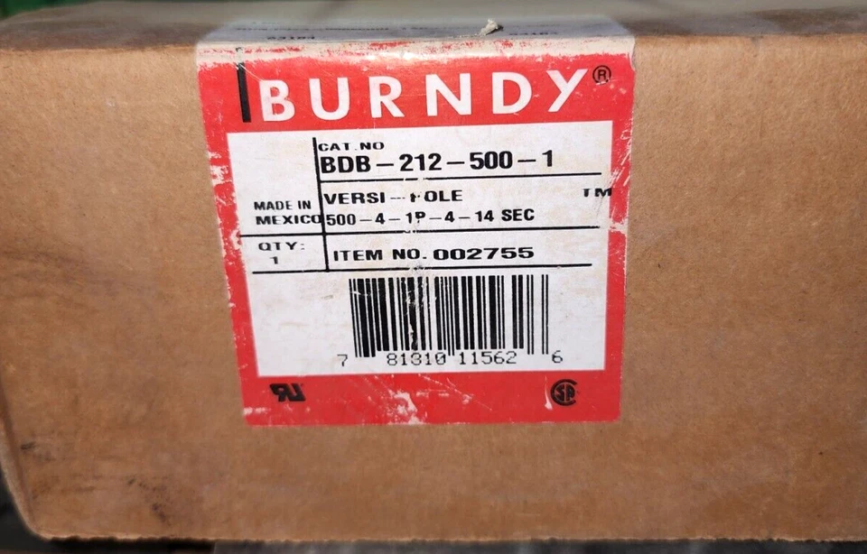 BURNDY BDB-212-500-1 POWER DISTRIBUTION BLOCK - Image 1 of 1
