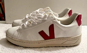 Zapatilla deportiva Veja Urca algodón trabajada como cuero blanca Marsala para hombre EE. UU. 8,5 - Imagen 1 de 7