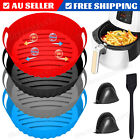 New Air Fryer Silicone Pot Air Fryer Basket Liner Non-stick Baking Tray Reusable