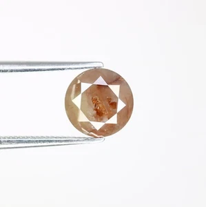 2.03 CT 7.50 MM Round Brilliant Cut Red Natural Loose Diamond For Wedding Ring - Picture 1 of 12