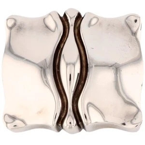 Boucle de ceinture art vulve vagin art vulve moderniste 80 g en argent sterling abstrait - Photo 1 sur 9