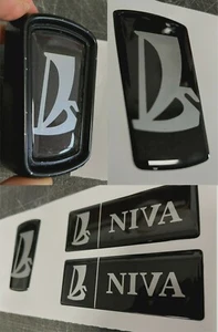Logo/Emblema KIT Frontale + 2 LATERALI Corpo lada Niva - Afbeelding 1 van 4