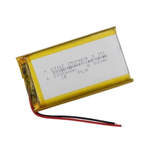 3,7V 2380mAh 8,8Wh Wiederaufladbarer Li Akku 753969 für Fernbedienung GPS - Bild 1 von 3