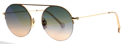 Gafas de sol NATHALIE BLANC Hermes 226 doradas pálidas unisex redondas degradadas 49-19-142 Foto 1 de 4