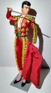 Vintage Spanish Marin Chiclana Matador Bull Fighter Torero Figure 7.5” Doll RED - Picture 1 of 18