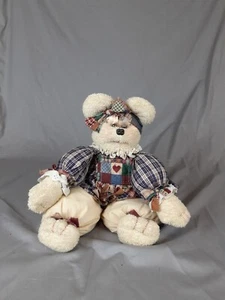Vintage Handarbeit Tee gebeizt Frottee Country Teddybär 1990er Plüsch Puppe - Bild 1 von 10