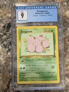 Pokemon CGC 9 1st Ed. Jungle Set COMMON Exeggcute 52/64 - CGC Graded MINT 9 - Picture 1 of 2