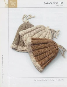 Blue Sky Alpacas Knitting Pattern - Baby's First Hat - Beginner Knit - Picture 1 of 2