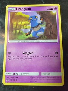 Croagunk 56/156 Common Pokemon Ultra Prism - Picture 1 of 1