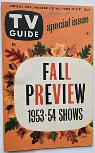 TV GUIDE FIRST FALL PREVIEW 1953 Lucy Danny Thomas Loretta Young [NO MAIL LABEL] - Picture 1 of 16