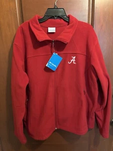NWT $75 3X Columbia Give & Go Alabama Red  Fleece Full Zip Jacket + Scarf - Picture 1 of 7