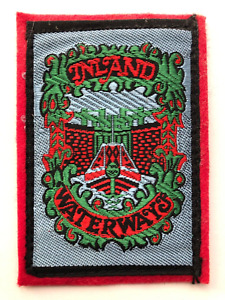 Inland Waterways cloth badge patch. Canal Narrow Boat. 100% charity Association