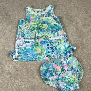 Lilly Pulitzer Lilly's House Baby Infant Dress 18-24 months colorful summer - Picture 1 of 8