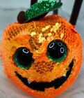 Ty Pumpkin Beanie Boo Seeds Flippables Jack O’Lantern Sequins Halloween NWOT