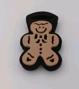 Sello artesanal de espuma de Navidad Gingerbread Man - Imagen 1 de 3