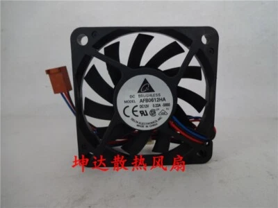 Delta AFB0612HA 6010 12V 0.22A 6CM 3-Pin CPU Cooling Fan - Image 1 of 2