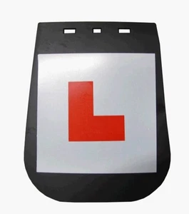 SCOOTER MOTORCYCLE MOTORBIKE MOPED L PLATE MUD FLAP LEARNER L PLATE - Picture 1 of 2