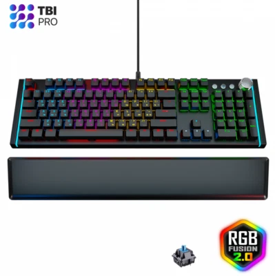 Mechanical Gaming Keyboard - TBI Pro X107 Mechanoid - Authentic Blue Switches - Image 1 of 4