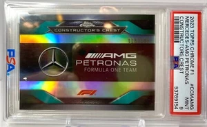 2023 Topps Chrome Formula 1 F1 Mercedes Constructor's Crest /199 PSA 9 #CC-MAMG - Picture 1 of 8