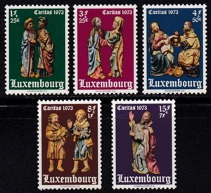 LUXEMBOURG #B292-B296 MNH 16th CENTURY SCULPTURES FROM HERMITAGE OF HACHIVILLE - Picture 1 of 1