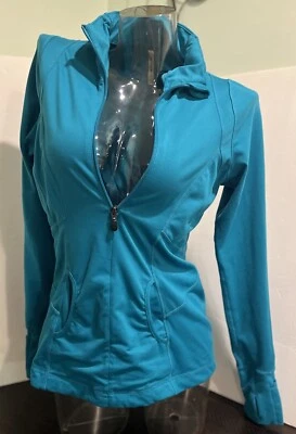 Pullover de mujer KYODAN 1/4 cremallera ropa deportiva top MED. Azul Turquesa Ajustado Foto 1 de 4
