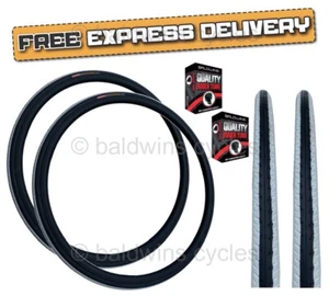 KENDA KONTENDER 700 x 23c WHITE STRIPES Road Racing Bike TYREs TUBEs - Picture 1 of 17