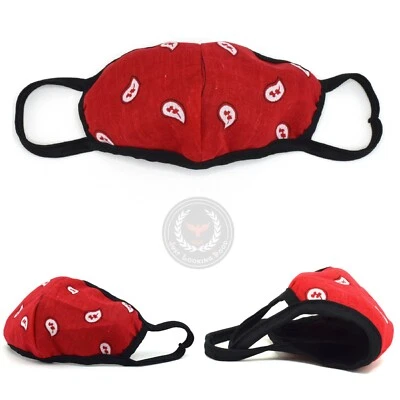 Bandana Face Mask Cover Tear Drop Cloth Nose Mouth Washable USA Made Handmade  - Image 1 of 2