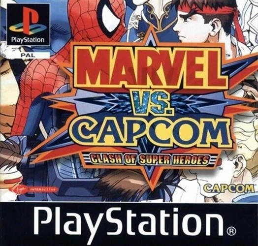 Marvel vs Capcom Clash of Super Heroes Sony PS1 PlayStation 1 Action Video Game - Image 1 of 1