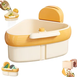 Sink Strainer Basket, 2025 New Upgraded Suction Cup Sink Corner Rack, Triangl... - Picture 1 of 8