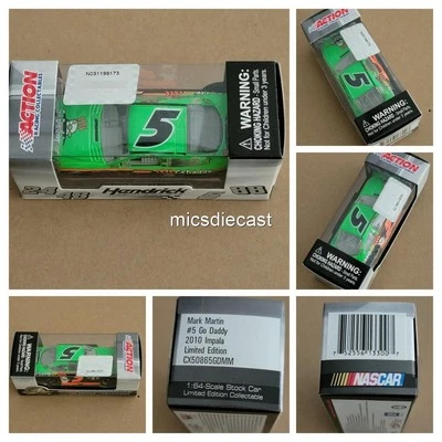 XRARE 2010 Mark Martin #5 Godaddy COT 1:64 Action Diecast Hendrick NIB - Image 1 of 4