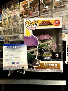 🔥 Funko Pop! My Hero Academia Spinner #1201 2022 Winter Con Larry Brantley PSA - Picture 1 of 11