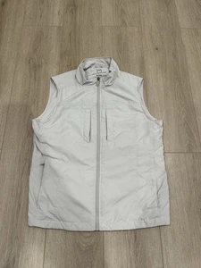 SCOTTeVEST Full Zip Featherweight Vest Women’s Large Sleeveless Gray Beige - Picture 1 of 11