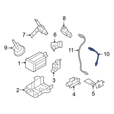 For Hyundai Sonata 2010-2015 Hyundai 392102G200 Front Oxygen Sensor - Image 1 of 4