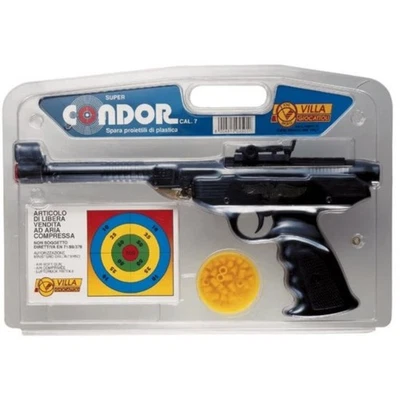 Pistola Giocattolo Super Condor in Metallo e Munizioni Incluse Villa Giocattoli - Immagine 1 di 2