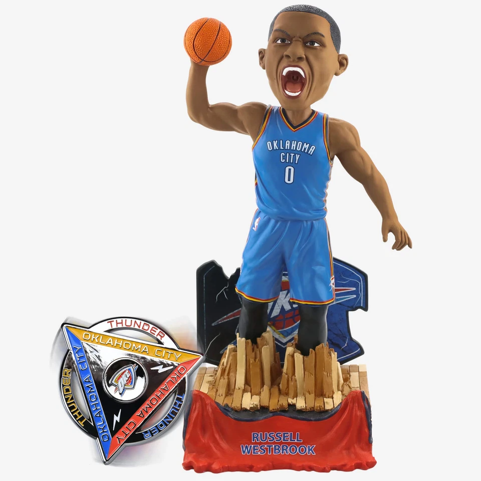 Russell Westbrook Oklahoma City Thunder Edición Limitada 12" Bobblehead NBA Foto 1 de 1