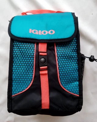 Igloo Cooler Insulated Lunch Soft Bag Water Bottle Pocket - Image 1 of 4