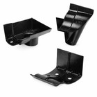 Alumasc 125mm OGEE Cast Aluminium Gutter Bracket Black Victorian Profile