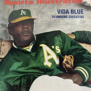 Sports Illustrated 27. März 1972 Vida Blue Oakland A's - John Wooden UCLA 323 - Bild 1 von 7