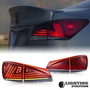 2PCS Red LED Tail Lights For Lexus IS250 350 ISF 2006-2013 W/Start-up Animation - Picture 1 of 18