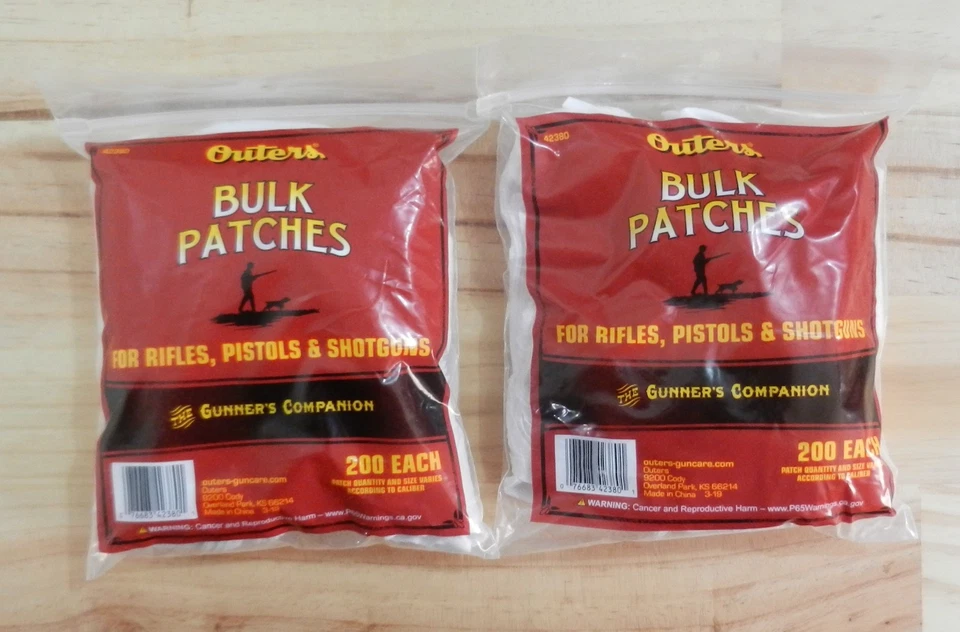 Parches exteriores de algodón a granel; 400 parches en total, paquete de 2; corte a medida; 42380 Foto 1 de 1