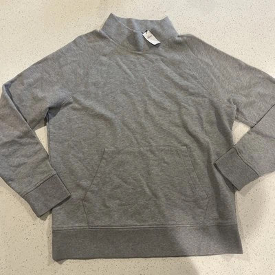 Banana Republic Sweater Gray Long Sleeve Pullover Mock Neck Sweatshirt Men L - Image 1 of 4