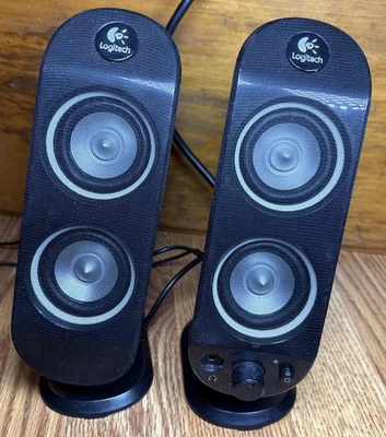Logitech X-230 Computer SOLO ALTOPARLANTI Coppia ~ Altoparlante Controllo Principale Non Testato - Immagine 1 di 4