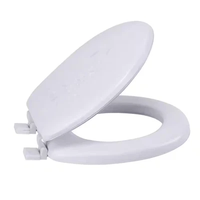 Extra Soft Standard round Toilet Seat in White - Image 1 of 4