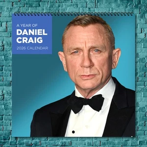 Calendario de Pared Daniel Craig 2026, Colección Estrella 12 Meses - Imagen 1 de 4